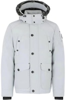 Moose Knuckles Onyx Round Island Shearling Hooded Jacket Grey M33MJ122S-1181 Moose Knuckles Onyx Round Island Shearling Hooded Jacket Grey M33MJ122S-1181