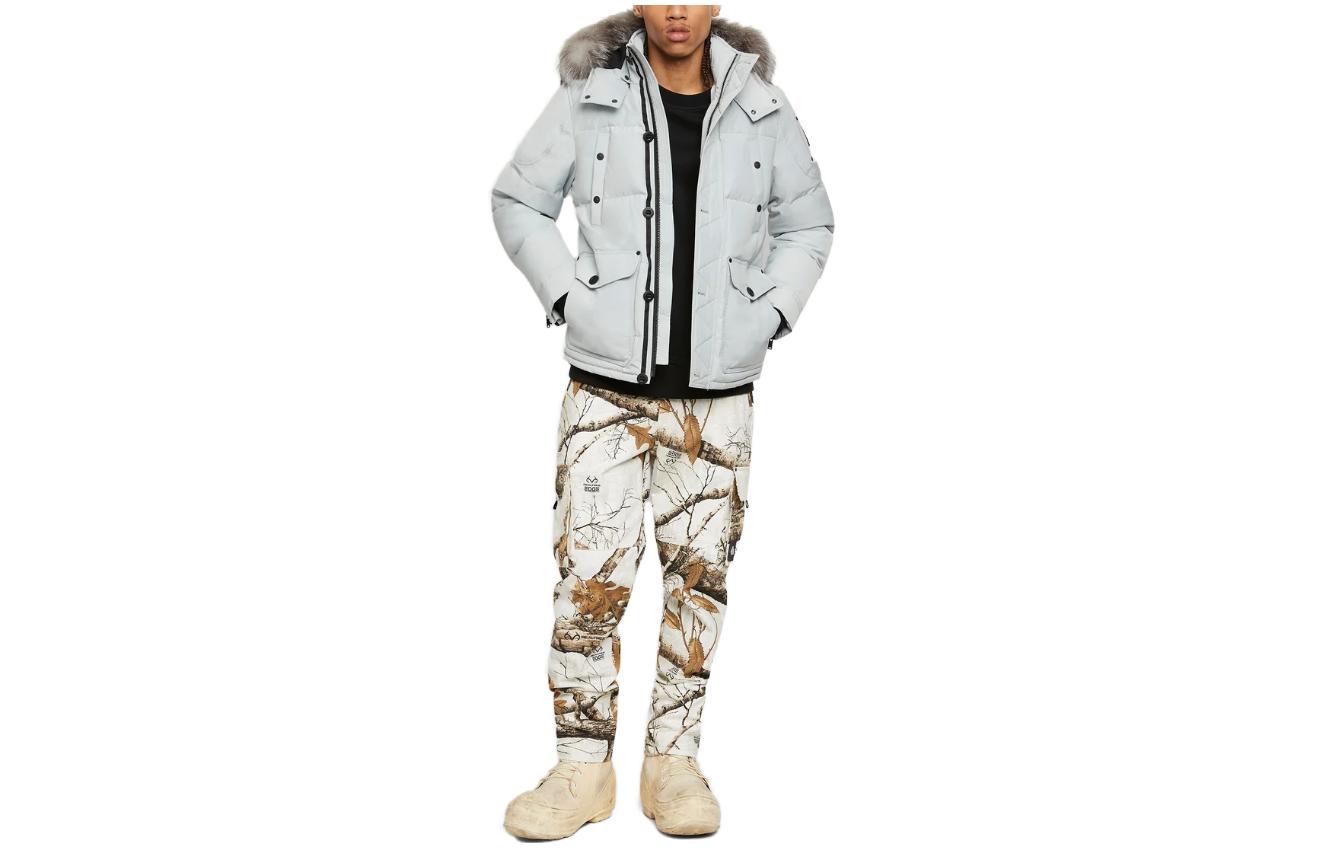 Order Moose Knuckles Onyx Round Island Shearling Hooded Jacket Abu-abu. M33MJ122S-1181