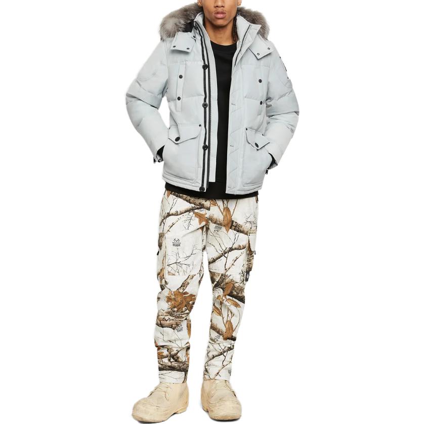 Lookbook Moose Knuckles Onyx Round Island Shearling Hooded Jacket Abu-abu. M33MJ122S-1181