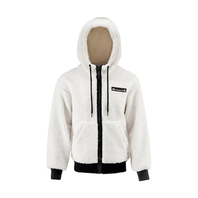 Moose Knuckles Printed Zip-Up Hoodie Jacket Unisex M32US690CN-WHITE