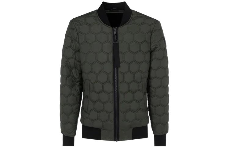 Moose Knuckles Quilted Patch Long Sleeve Jacket Green M12MB003188