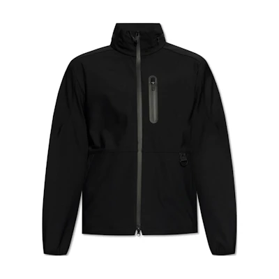 Moose Knuckles Rubber Logo Zip-Up Jacket Black () M14MJ1300-292