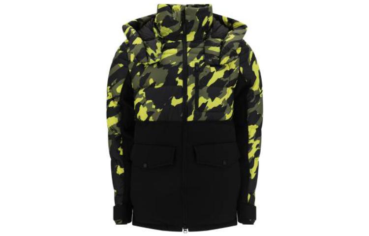Order Moose Knuckles Scissor FW22 Jaket Hoodie Camo Colorblock Hitam. M32MJ139H1060