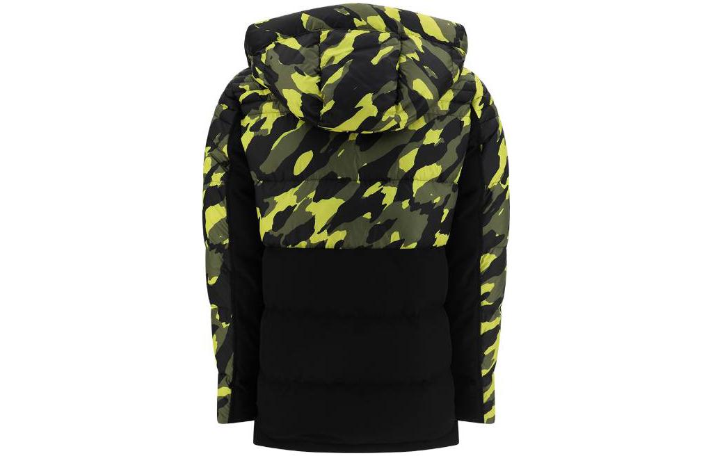 Lookbook Moose Knuckles Scissor FW22 Jaket Hoodie Camo Colorblock Hitam. M32MJ139H1060