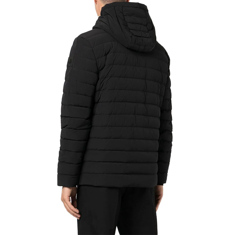 Shop Moose Knuckles Scissor FW22 Jaket Puffer Solid Color Hoodie Unisex. M32MJ104292