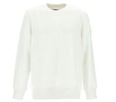 Moose Knuckles Scissor FW22 Solid Logo Pullover Sweatshirt White M32MS673G000160 Moose Knuckles Scissor FW22 Solid Logo Pullover Sweatshirt White M32MS673G000160