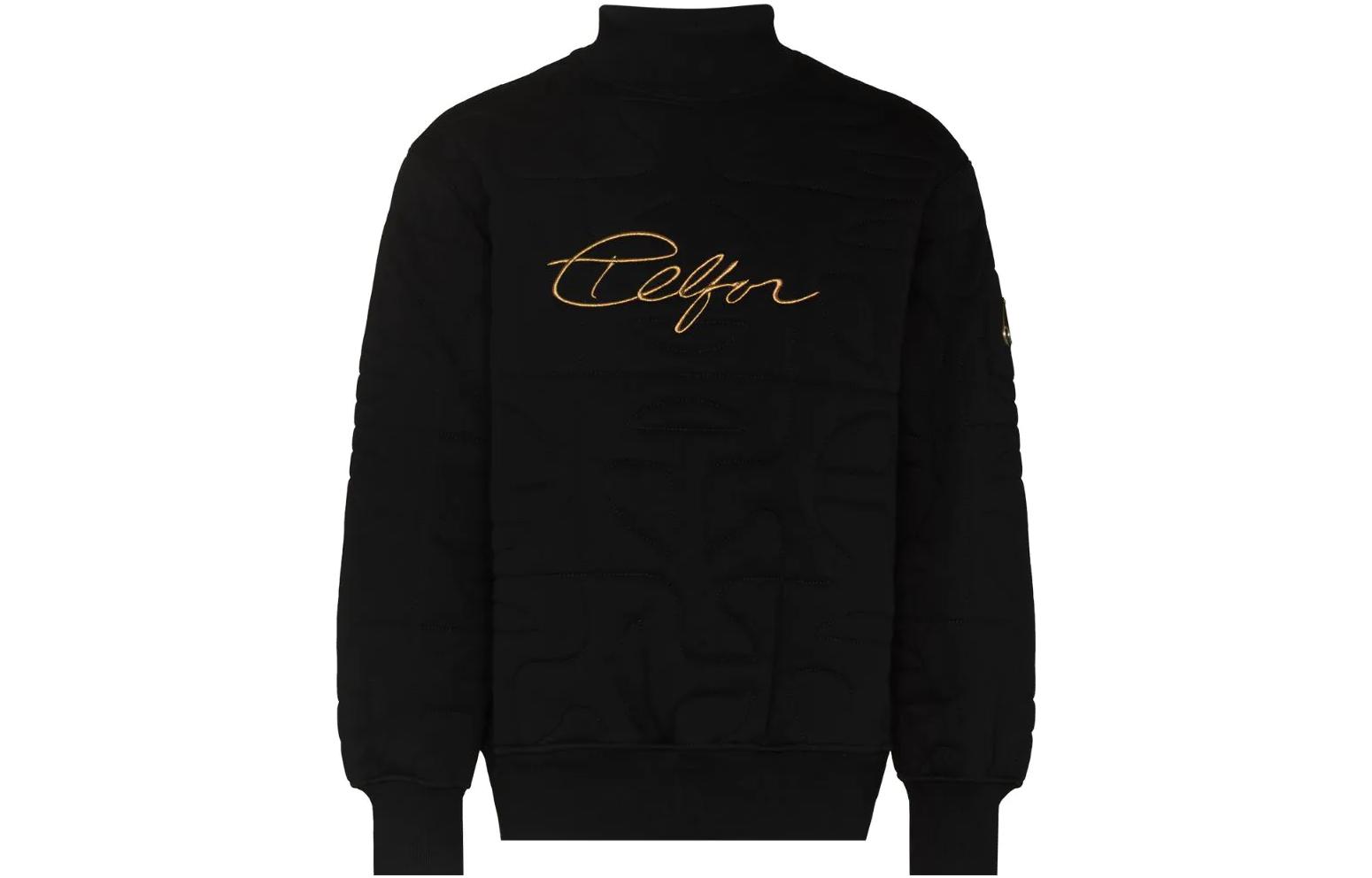 Moose Knuckles Scissor Logo Embroidered Sweatshirt Black SS22 M31US669T-292