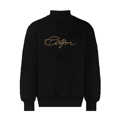 Moose Knuckles Scissor Logo Embroidered Sweatshirt Black SS22 M31US669T-292