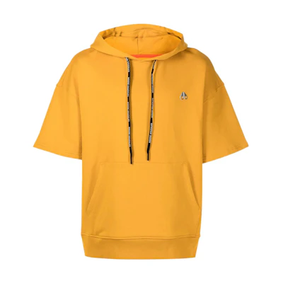 Moose Knuckles Scissor Logo Oversized Hoodie SS22 Yellow Pullover M12MS630127