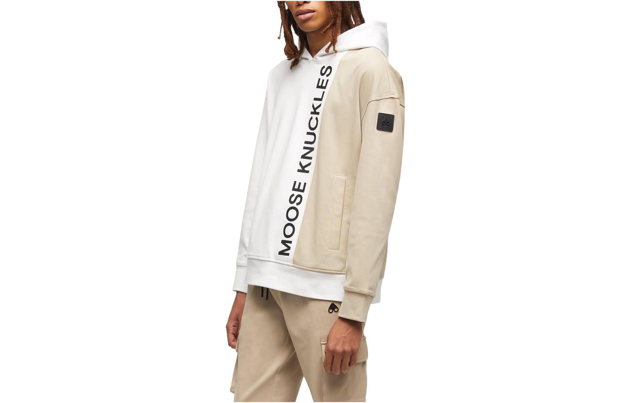 Moose Knuckles Scissor Logo Oversized Pullover Sweatshirt Off-White SS22 M12MS634