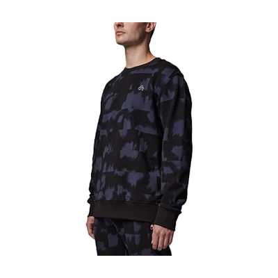Moose Knuckles Scissor Logo Print Pullover Sweatshirt Black FW21 M31MS605H-140