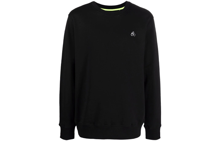 Moose Knuckles Scissor Logo Pullover Hoodie Black Men FW21 M31MS605292