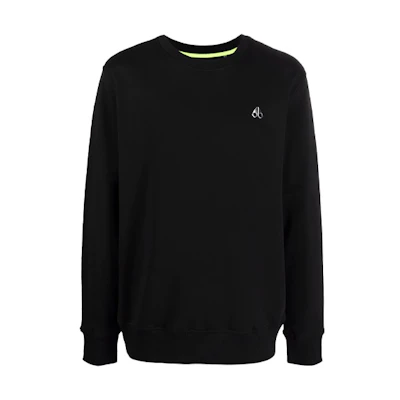 Moose Knuckles Scissor Logo Pullover Hoodie Black Men FW21 M31MS605292