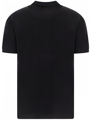 麂皮扣标剪刀标志短袖男士POLO衫 FW22 黑色. M12MT712-292 Lookbook 麂皮扣标剪刀标志短袖男士POLO衫 FW22 黑色. M12MT712-292