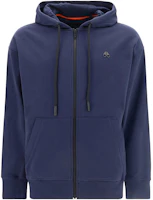 Moose Knuckles Scissor Logo Zip Hoodie Blue FW22 M32MS652-965 Moose Knuckles Scissor Logo Zip Hoodie Blue FW22 M32MS652-965