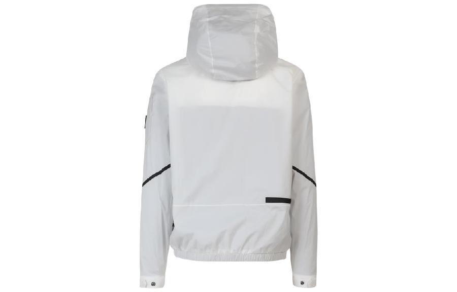 Lookbook Moose Knuckles Scissor SS22 白色连帽拉链外套 M12MJ127-891