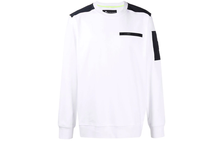 Moose Knuckles Small Scissor FW21 Crewneck Pullover Sweatshirt White M31MS616-160
