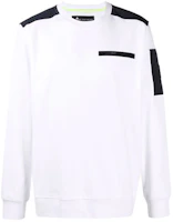 Moose Knuckles Small Scissor FW21 Crewneck Pullover Sweatshirt White M31MS616-160 Moose Knuckles Small Scissor FW21 Crewneck Pullover Sweatshirt White M31MS616-160