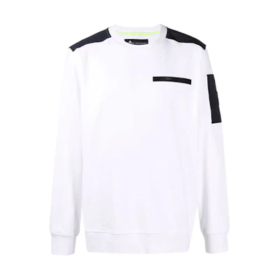 Moose Knuckles Small Scissor FW21 Crewneck Pullover Sweatshirt White M31MS616-160