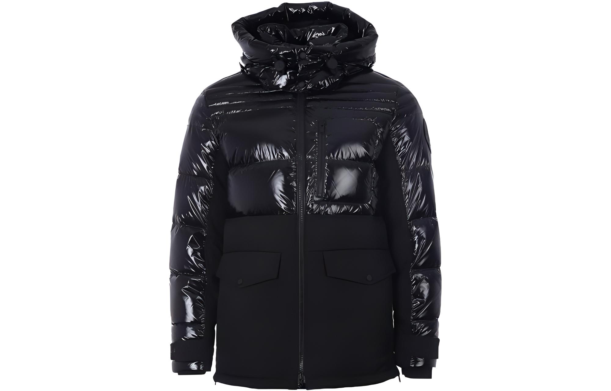 Moose Knuckles Small Scissor FW22 Solid Zip Down Jacket Men’s Black M32MJ139-292