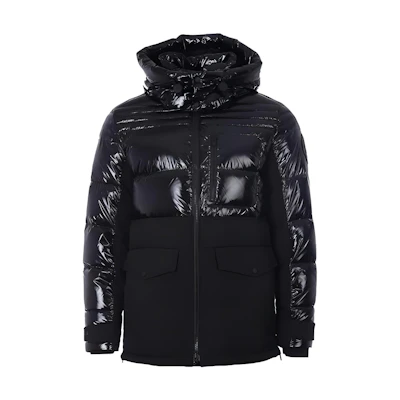 Moose Knuckles Small Scissor FW22 Solid Zip Down Jacket Men’s Black M32MJ139-292