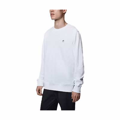 Moose Knuckles Small Scissor Logo Pullover Sweatshirt White Unisex FW21 M31MS605-160
