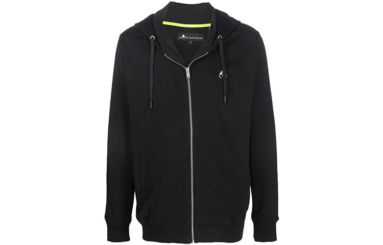Order Moose Knuckles Small Scissors FW21 Hoodie Hitam Zip-Up M31MS604-292