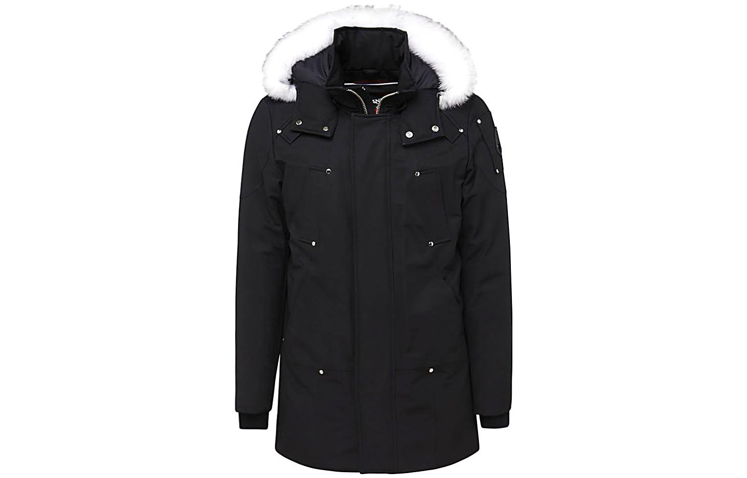 Moose Knuckles Small Scissors FW22 Solid Color Hooded Down Jacket for Men M32MP261S1001