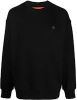 Moose Knuckles Small Scissors FW22 Solid Patch Crewneck Sweatshirt Black M323S650292 Moose Knuckles Small Scissors FW22 Solid Patch Crewneck Sweatshirt Black M323S650292