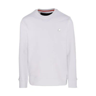 Moose Knuckles Small Scissors SS22 Crewneck Pullover Sweatshirt White Men’s M12MS605-160