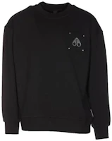 Moose Knuckles Solid Black Crewneck Long Sleeve Sweatshirt M13US664-292 Moose Knuckles Solid Black Crewneck Long Sleeve Sweatshirt M13US664-292