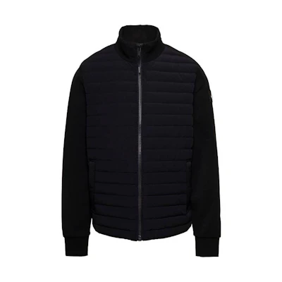 Moose Knuckles Solid Black Zip-Up Jacket Long Sleeve Mock Neck M33MB020-H313