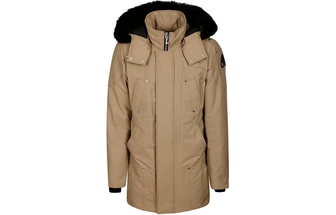 Moose Knuckles Solid Brown Zip-Up Hoodie Jacket M32MP261S1-195