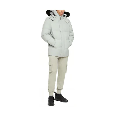 Moose Knuckles Solid Color Hooded Full-Zip Jacket with Pockets M32MJ178S1203