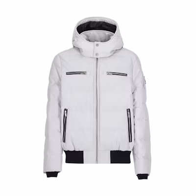 Moose Knuckles Solid Color Hoodie Jacket Casual Outerwear M33MB005981
