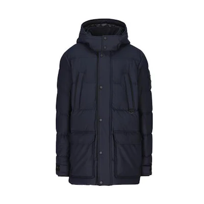 Moose Knuckles Solid Color Long Sleeve Hooded Jacket Coat M32MJ152-833