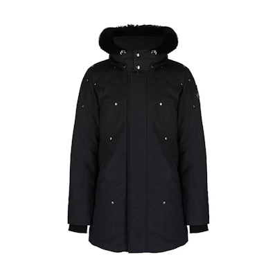 Moose Knuckles Solid Color Mid-Length Puffer Zip Hoodie Jacket M32MP261S-546