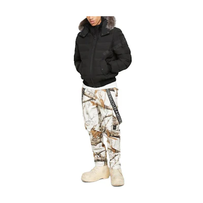 Moose Knuckles Solid Color Zip-Up Hoodie Jacket M33MB014S-1182