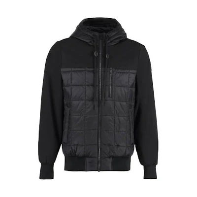 Moose Knuckles Solid Color Zip-Up Hoodie Jacket Unisex M13MB008-292