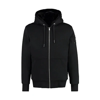 Moose Knuckles Solid Color Zip-Up Hoodie Jacket Unisex Style. M32MS600-292