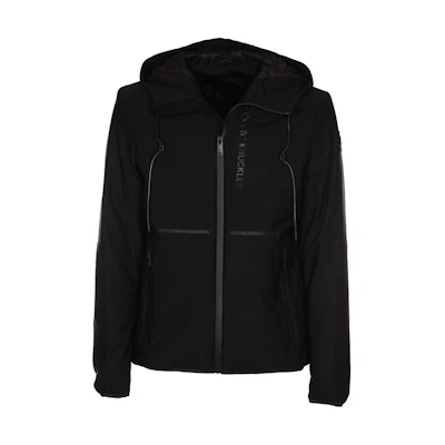 Moose Knuckles Solid Logo Windbreaker Jacket Hooded Style M13MJ121-292