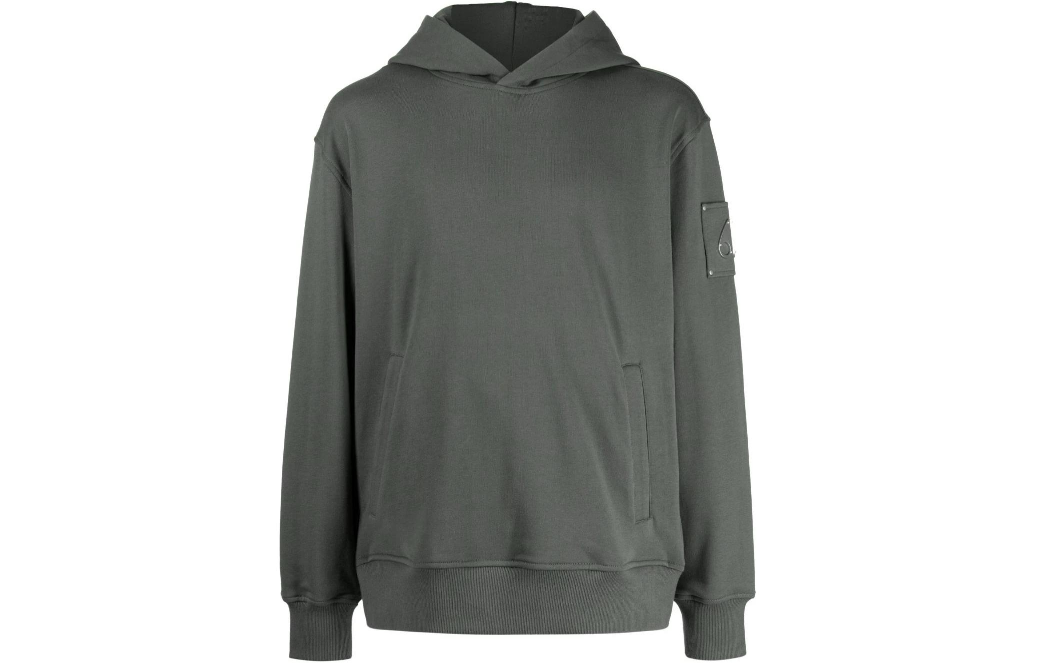 Moose Knuckles Solid Pullover Hoodie Fog Grey M33MS705-1185