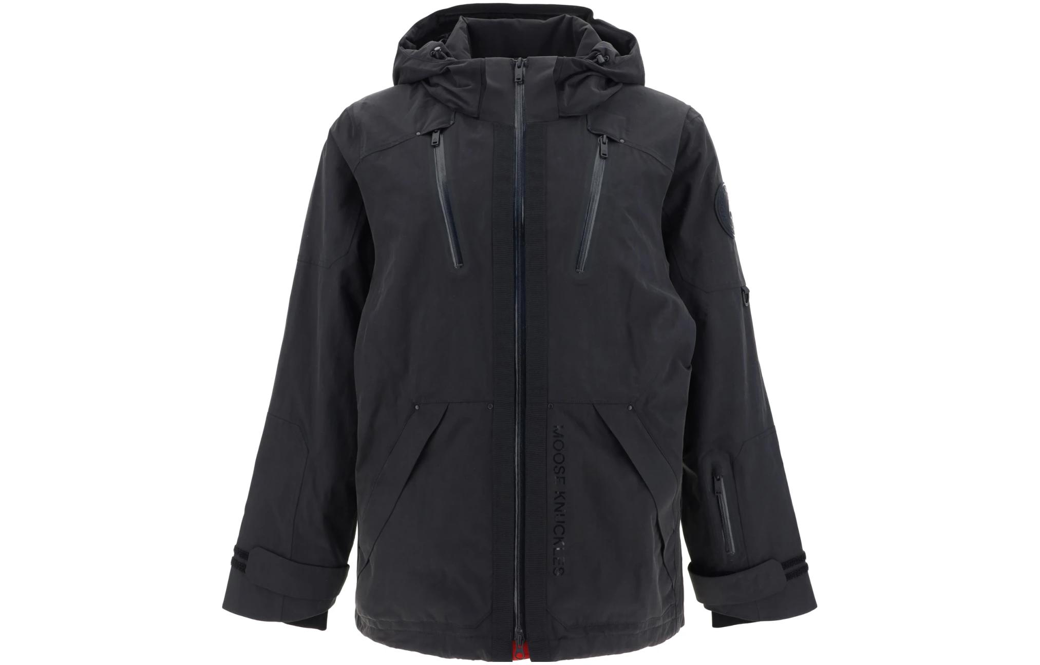 Moose Knuckles Solid Zip-Up Hoodie Jacket M33MJ1611-061