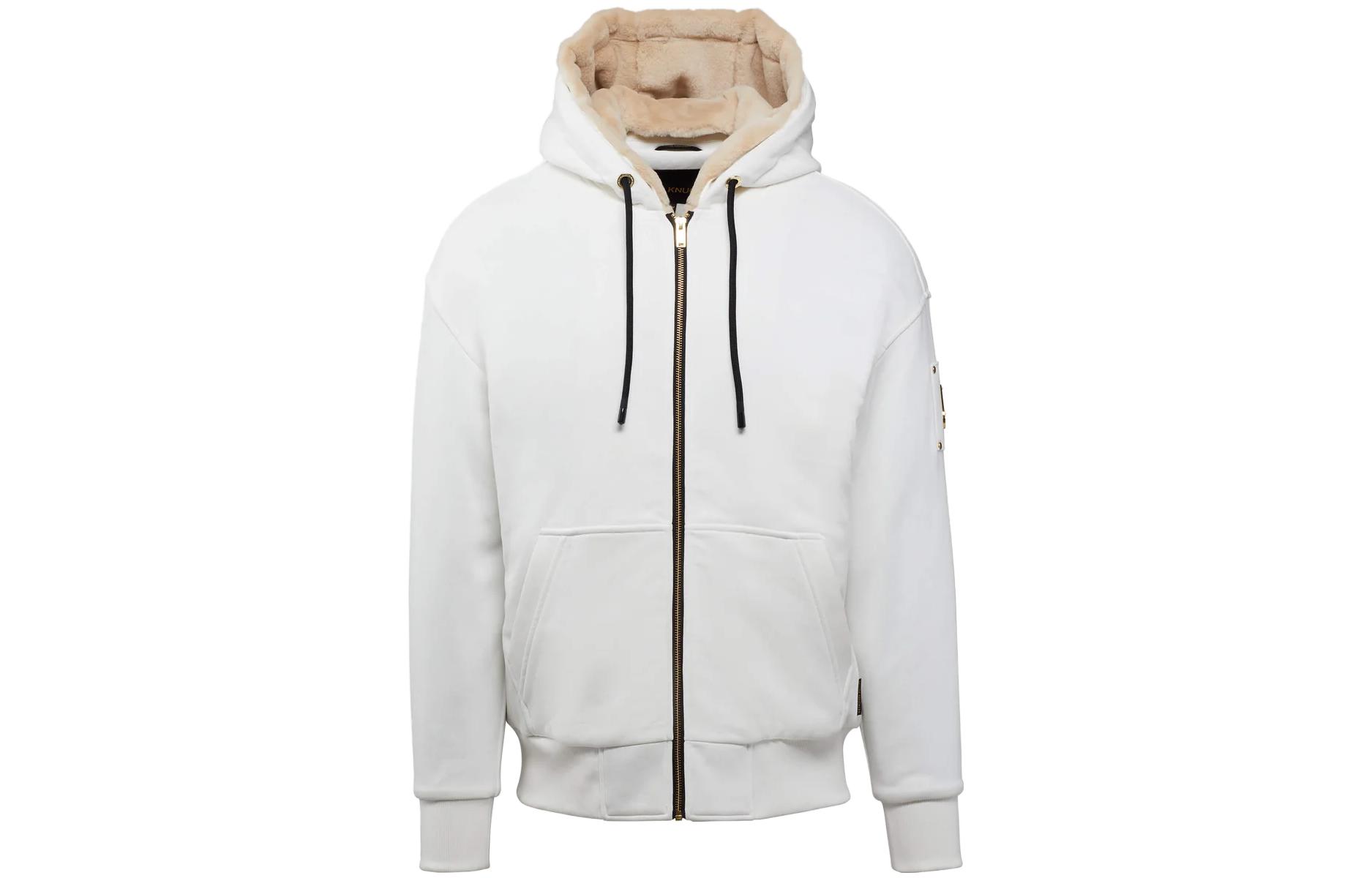 Moose Knuckles Solid Zip-Up Hoodie Jacket Unisex M32MS600G-3188