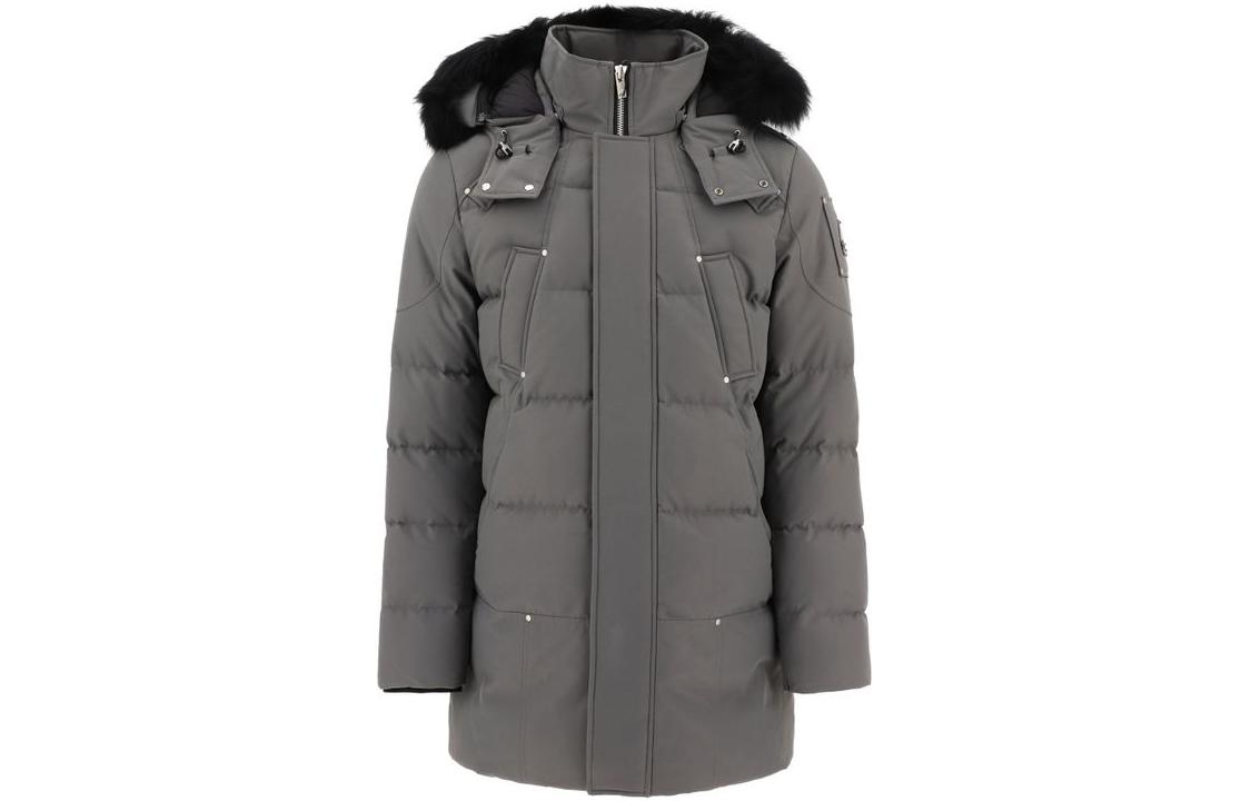 Moose Knuckles Solid Zip Detachable Hood Puffer Jacket Unisex M32MP221-610