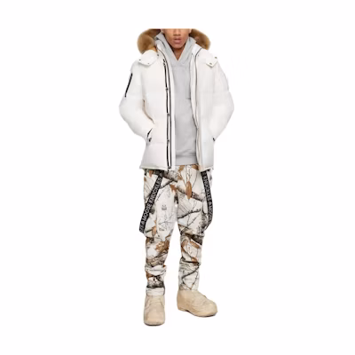 Moose Knuckles Solid Zip Jacket White Long Sleeve 822185593-371