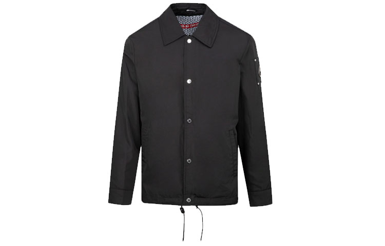 Moose Knuckles SS21 Black Minimalist Embroidered Casual Jacket M11MJ133-292