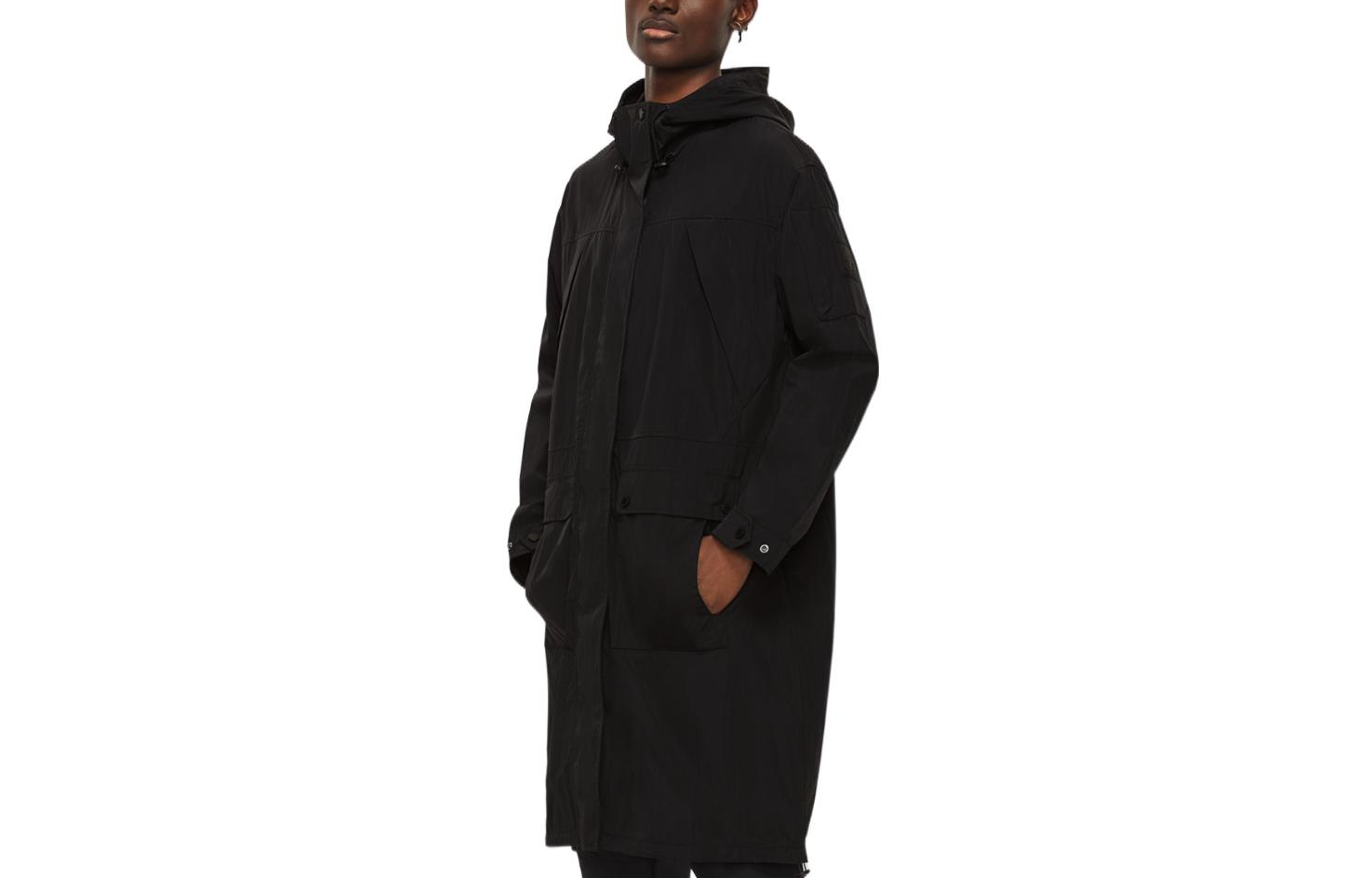 Moose Knuckles SS22 Black Lightweight Adjustable Drawstring Oversized Jacket Men M11MP217