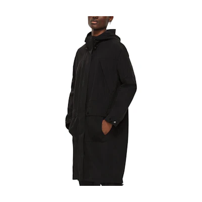 Moose Knuckles SS22 Black Lightweight Adjustable Drawstring Oversized Jacket Men M11MP217