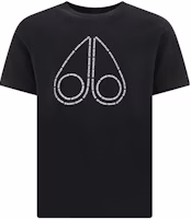 Moose Knuckles SS23 Logo Printed Casual Black T-Shirt. M13MT702-292 Moose Knuckles SS23 Logo Printed Casual Black T-Shirt. M13MT702-292